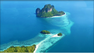 All day Krabi four island Tour including Tub Island, Mor Island (the Separated Sea) / Chicken Island / Poda Island / Pranang Cave 