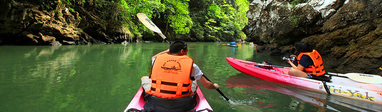 Kayaking at Ao Thalane